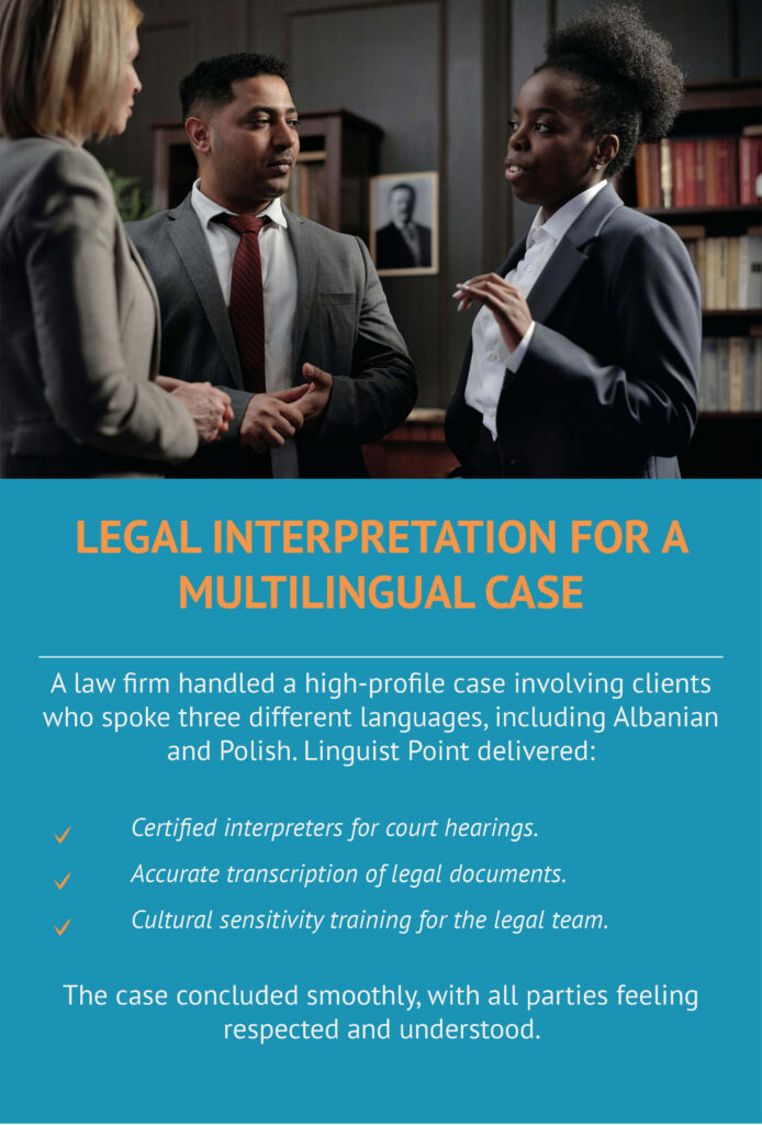 LEGAL INTERPRETATION FOR A MULTILINGUAL CASE Icon