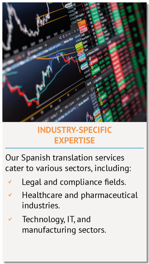 Spanish Translation Services03 Industry Specific Expertise Image