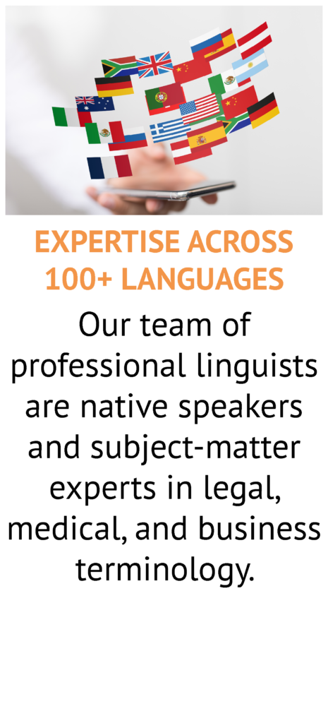 WHY CHOOSE LINGUIST POINT FOR INTERPRETING & TRANSLATION SERVICES 01 Expertise Across 100 Languages Image
