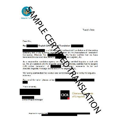 Example 1 Birth Certificate Image