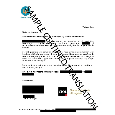 Example 2 Academic Transcript Image